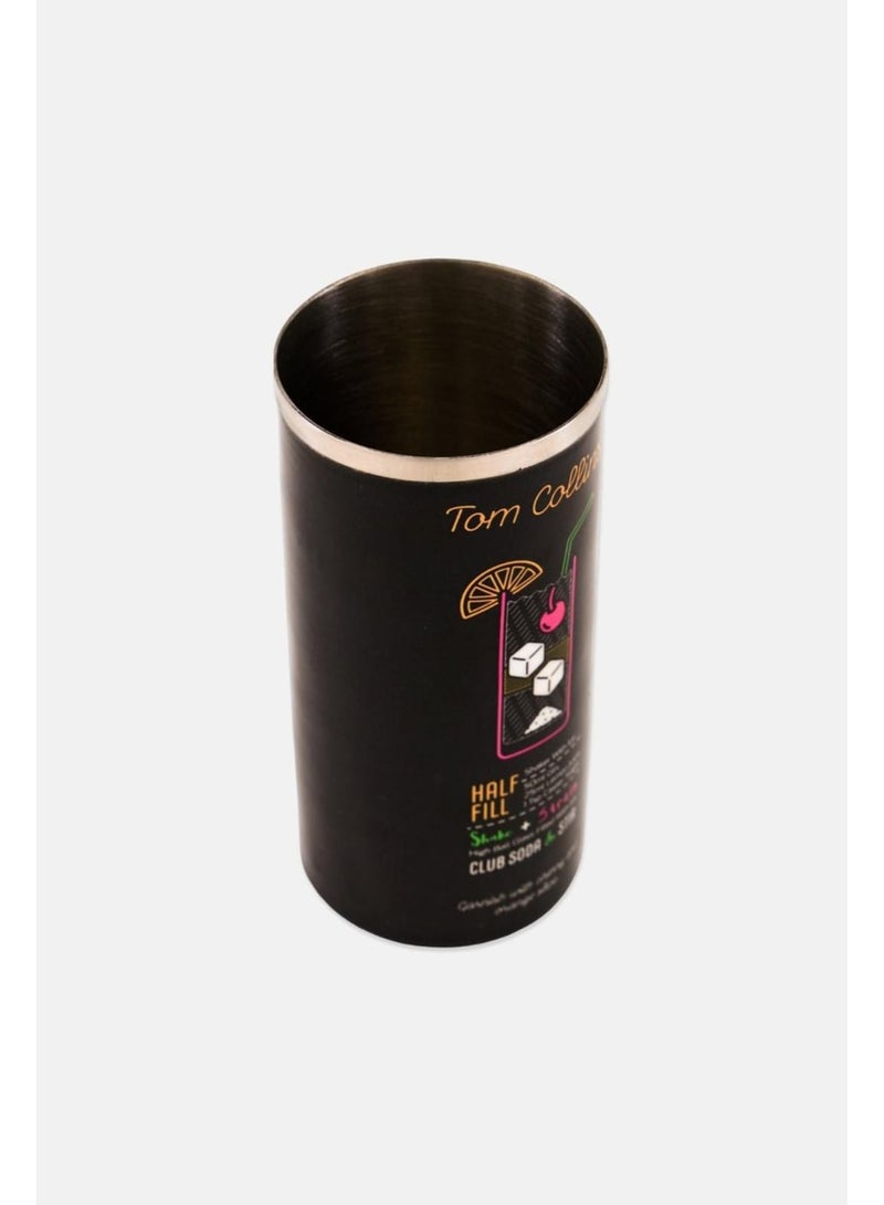 BarCraft Tom Collins Stainless Steel Tumbler Neon 480 ml, Black - Image 2